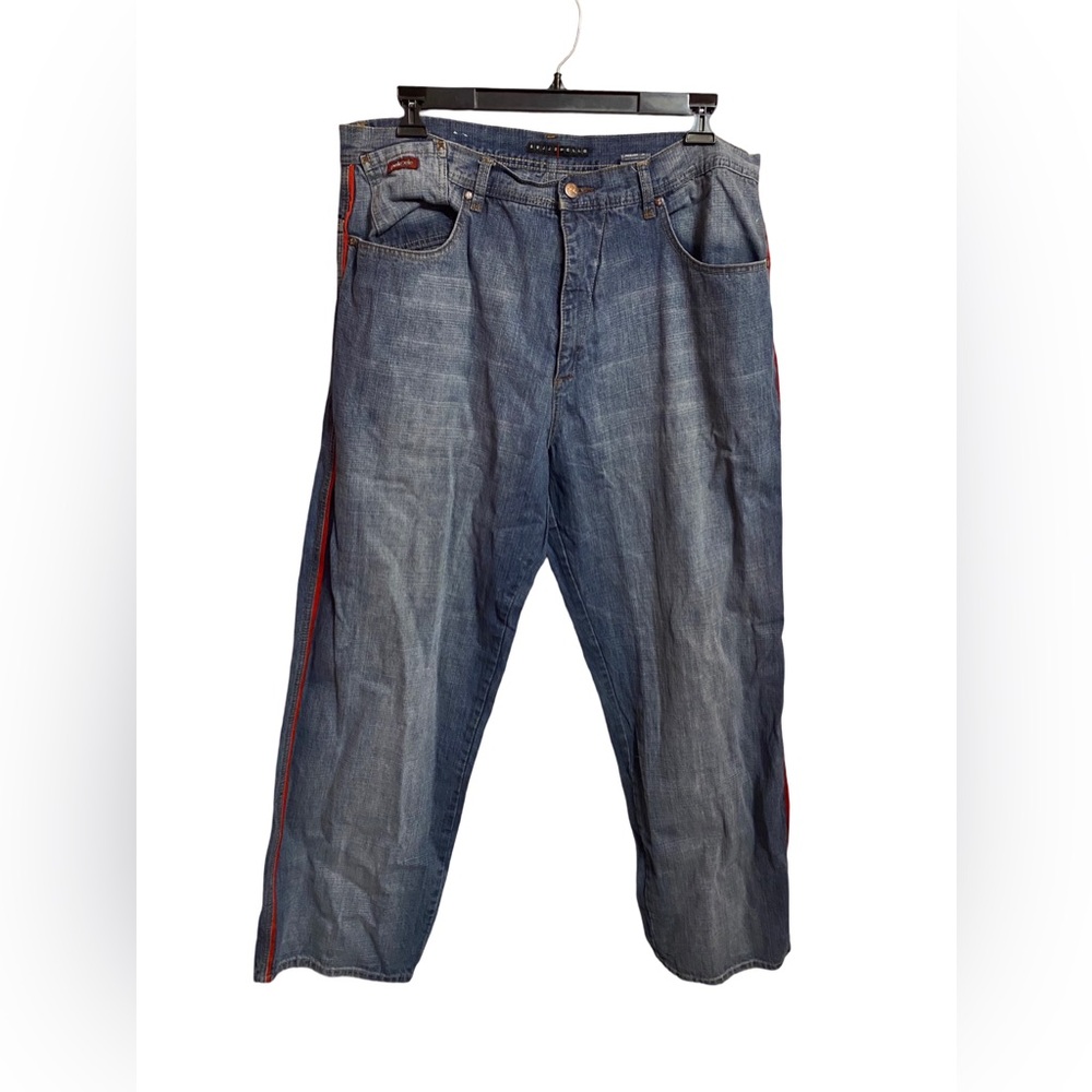 Pelle Pelle Jeans Mens 40x34 Vintage Y2K Baggy Hip Hop‎ Blue Denim